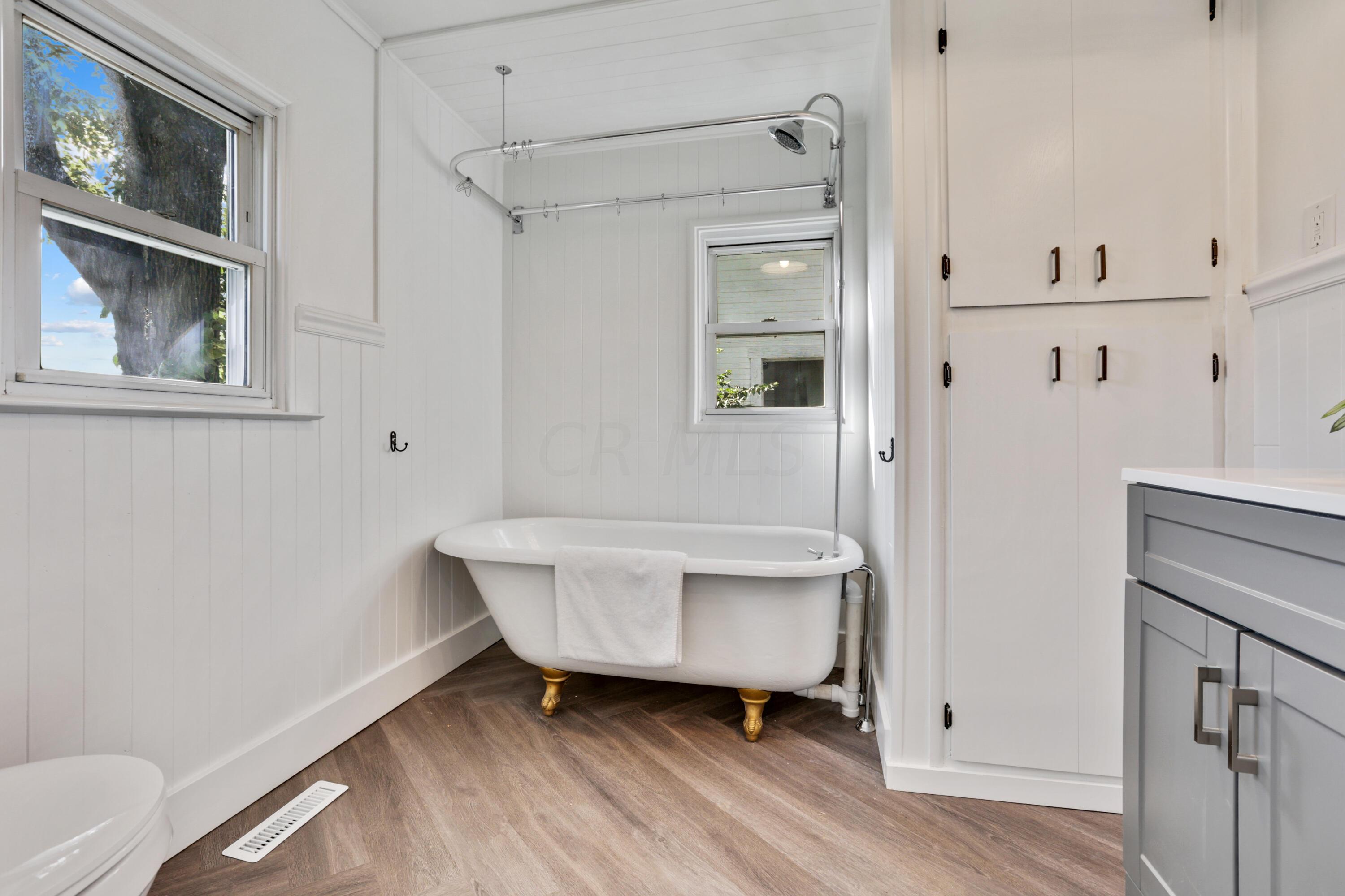 7552 Feder Road Galloway, OH 43119 - Photo 26 of 71 Original Refinished Clawfoot Tub and Built-ins