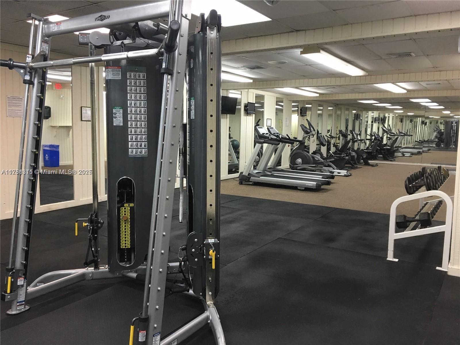 17011 North Bay Road, Unit 701 Sunny Isles Beach, FL 33160 - Photo 30 of 41 a view of a room with gym equipment