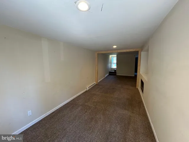 a view of hallway with stairs