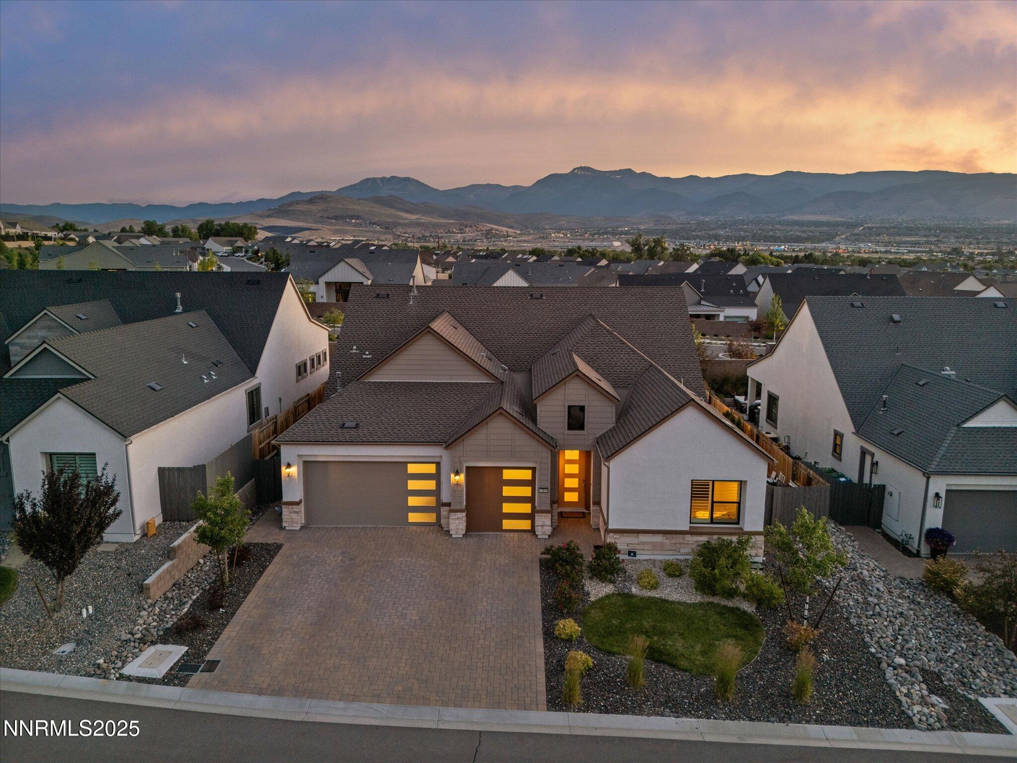 a view of a city with a building in the background