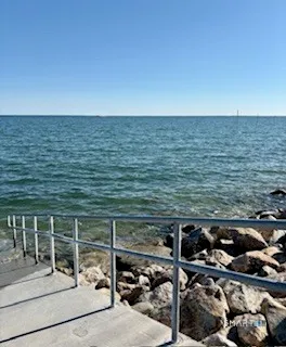 a view of outdoor space with ocean view