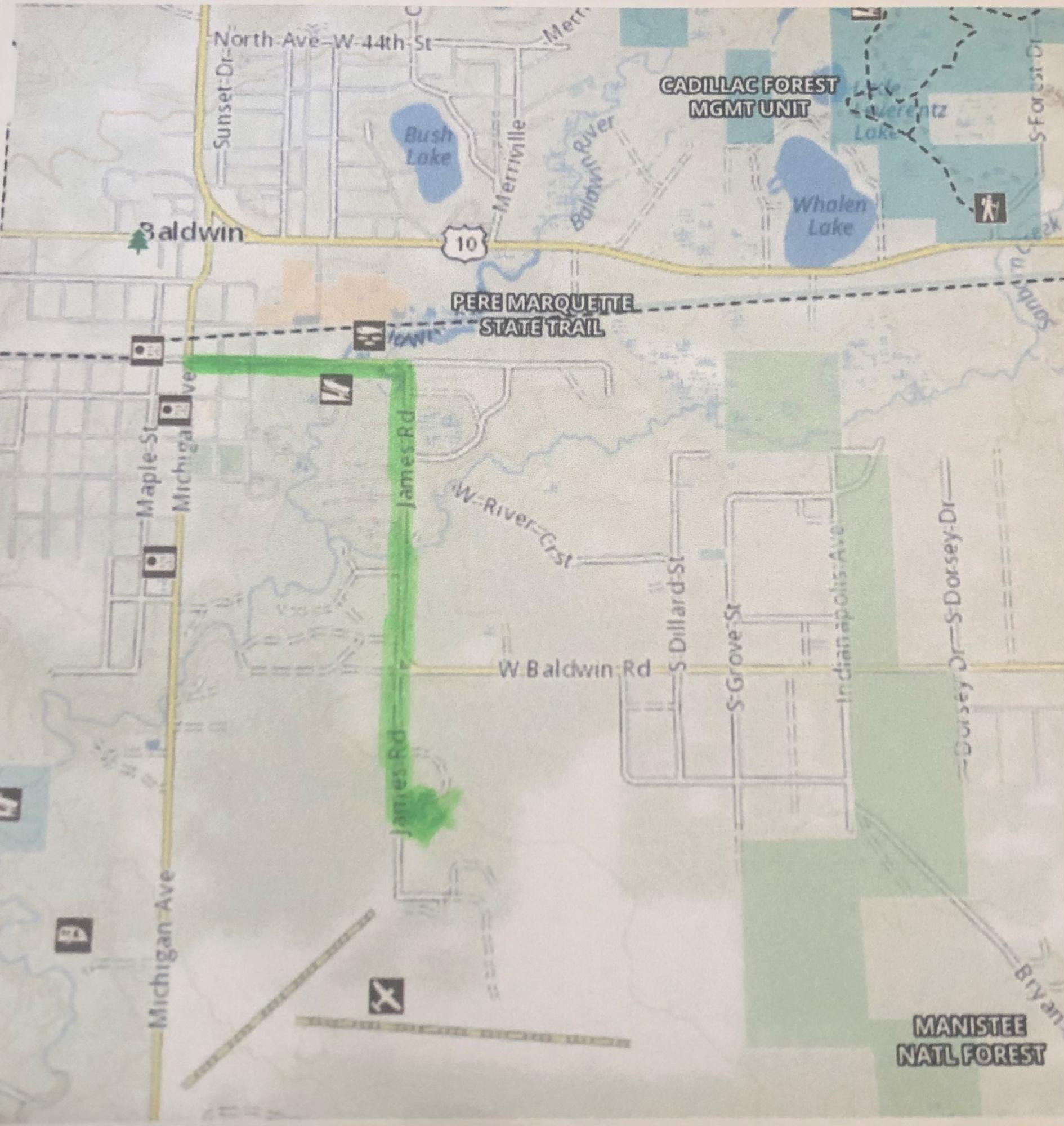 V/l James Road Baldwin, MI 49304 - Photo 11 of 11 Map