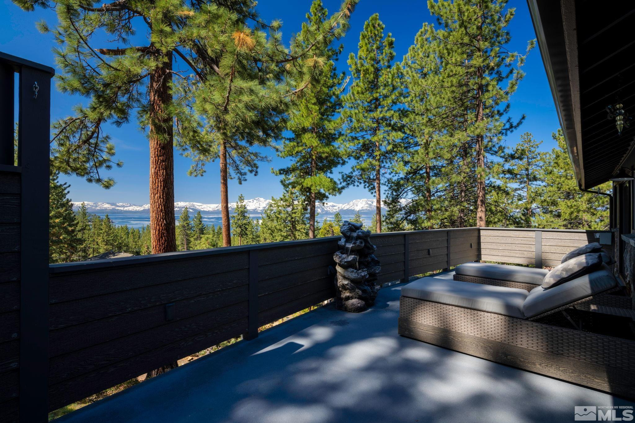 209 Sugar Zephyr Cove, NV 89448 - Photo 6 of 40 a view of balcony and couch