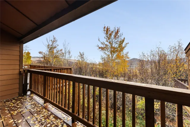a view of sky from a balcony