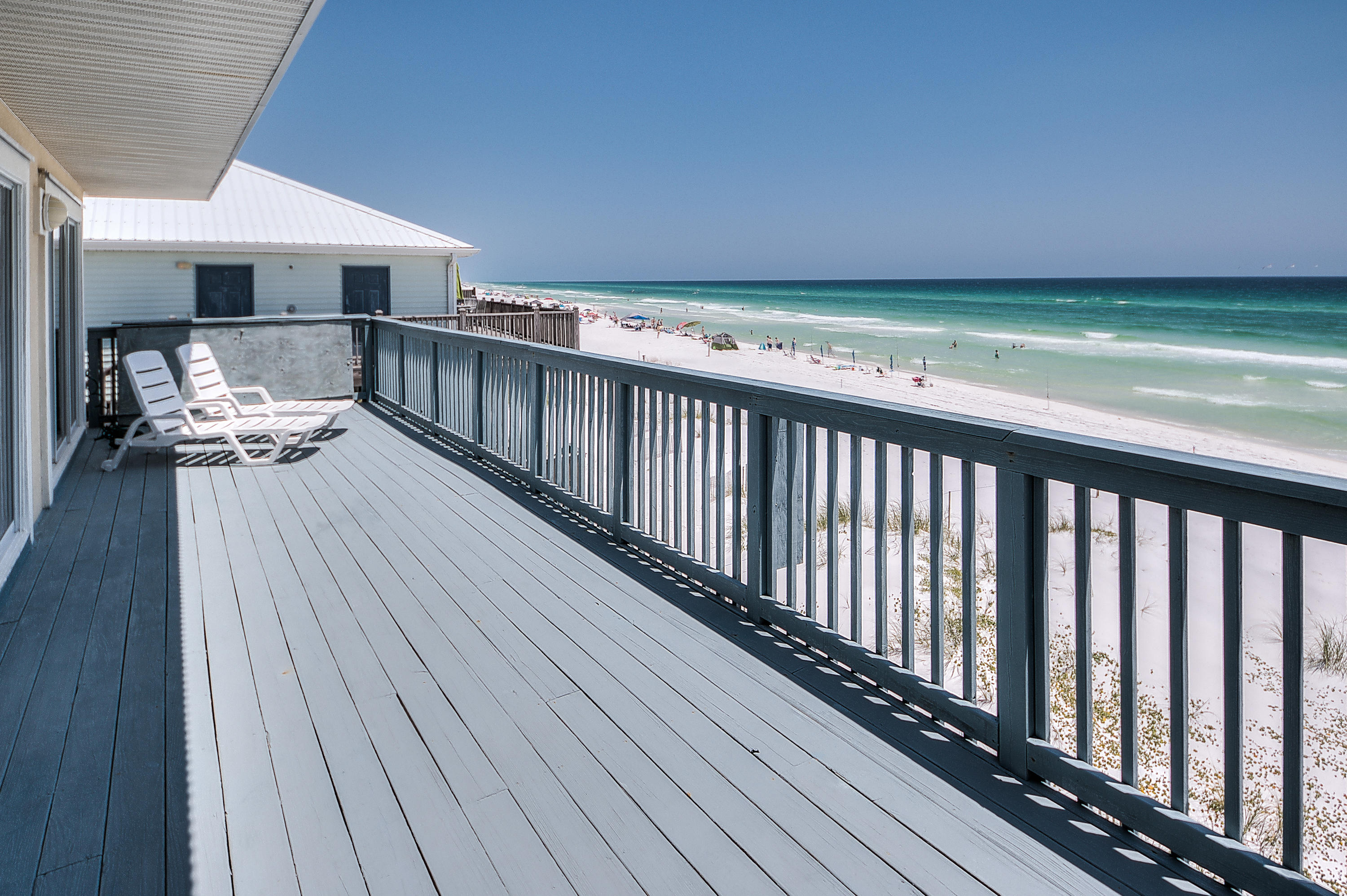 75 Fort Panic Road Santa Rosa Beach, FL 32459 - Photo 18 of 24 a view of a balcony with wooden floor