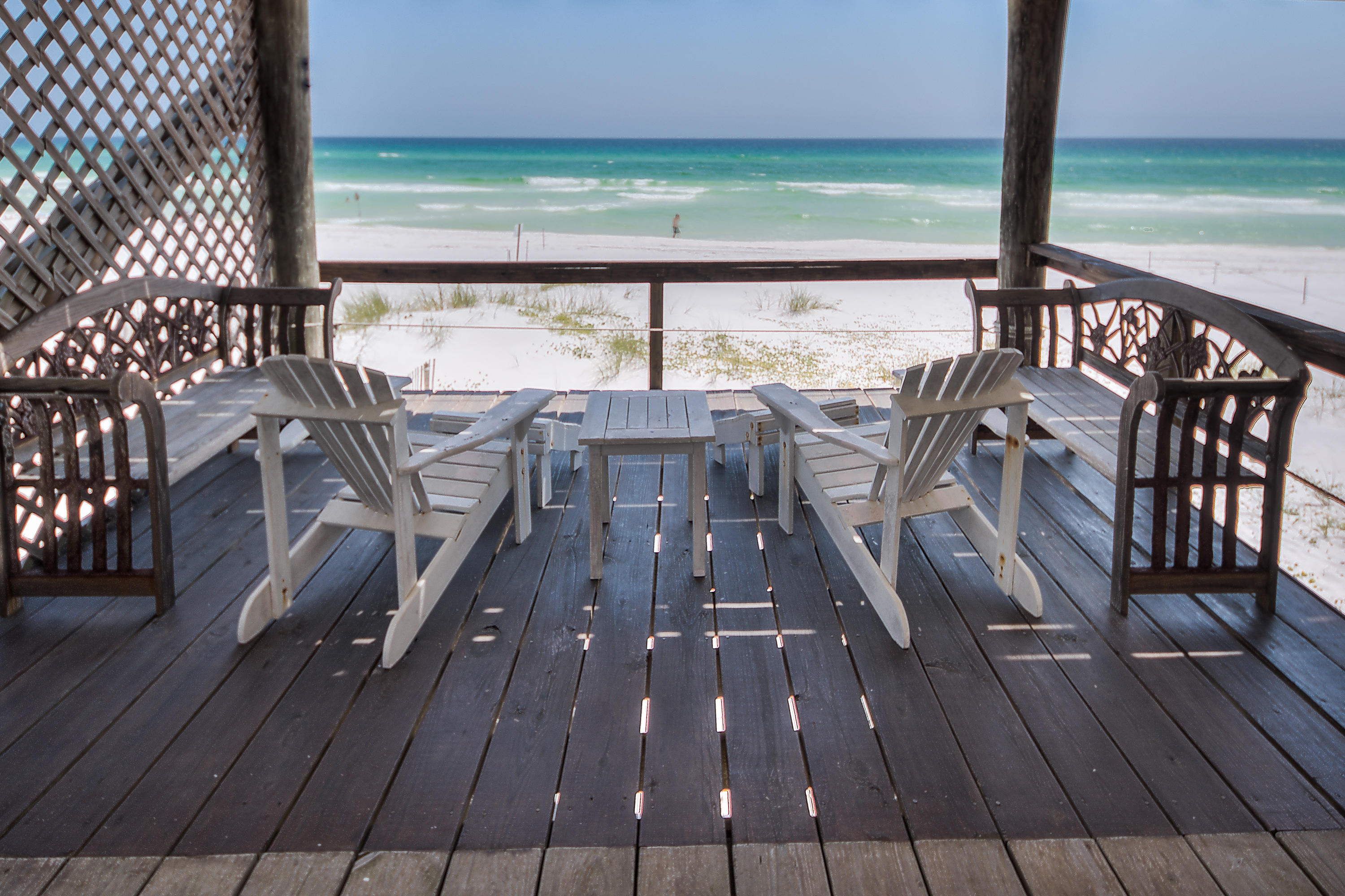 75 Fort Panic Road Santa Rosa Beach, FL 32459 - Photo 20 of 24 a view of a balcony with wooden floor