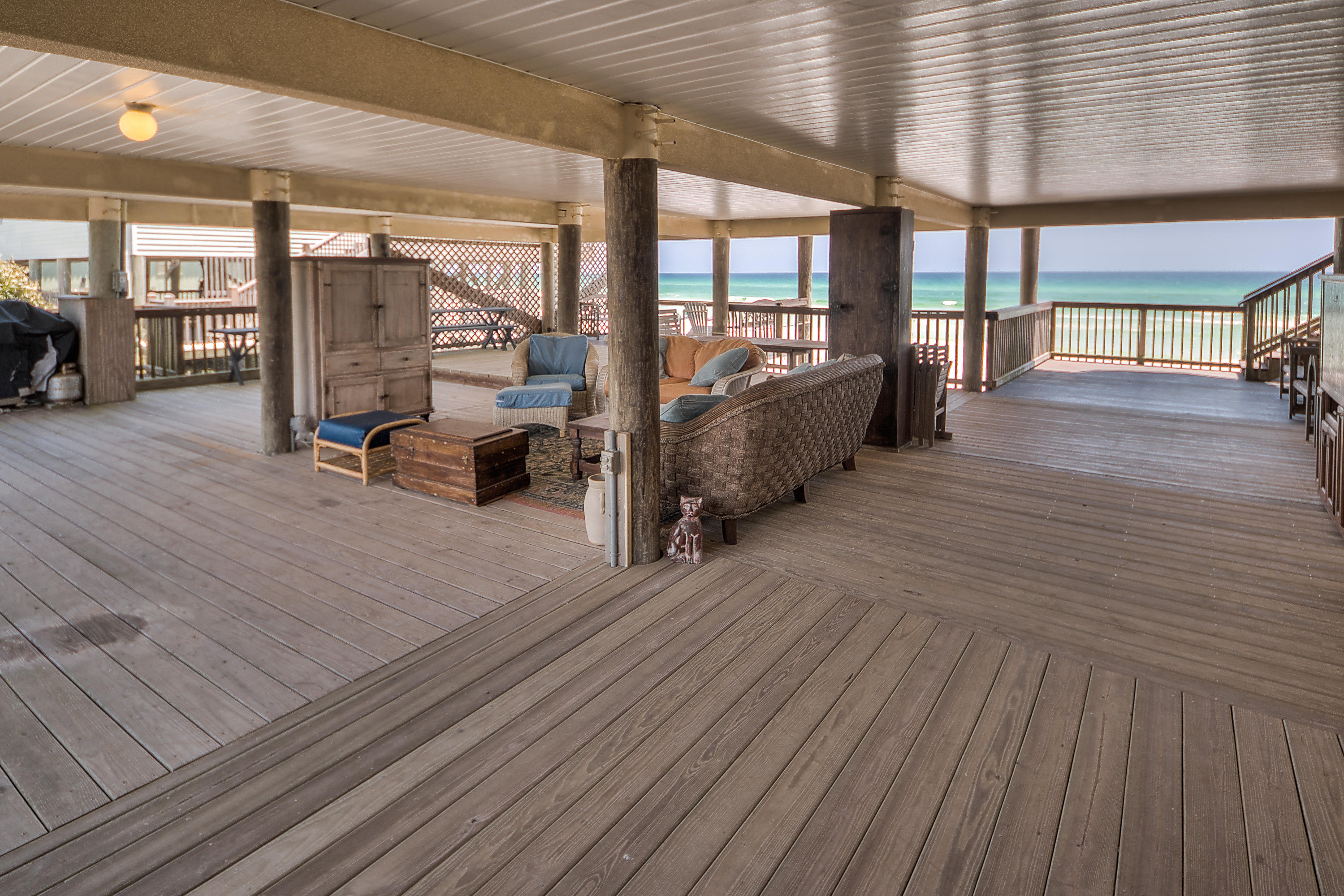 75 Fort Panic Road Santa Rosa Beach, FL 32459 - Photo 23 of 24 a view of a hall with wooden floor