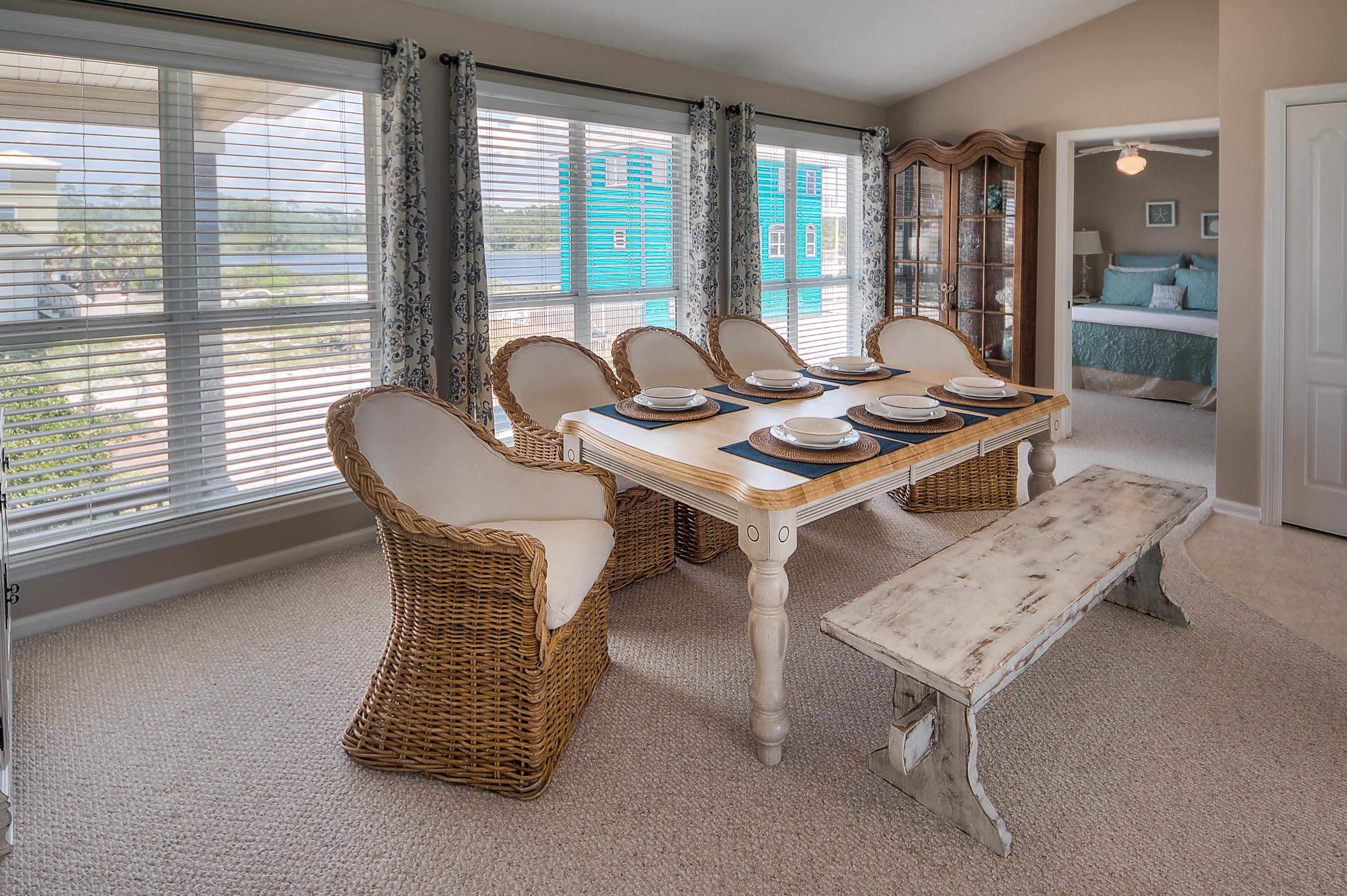 75 Fort Panic Road Santa Rosa Beach, FL 32459 - Photo 4 of 24 a dining room with furniture and window