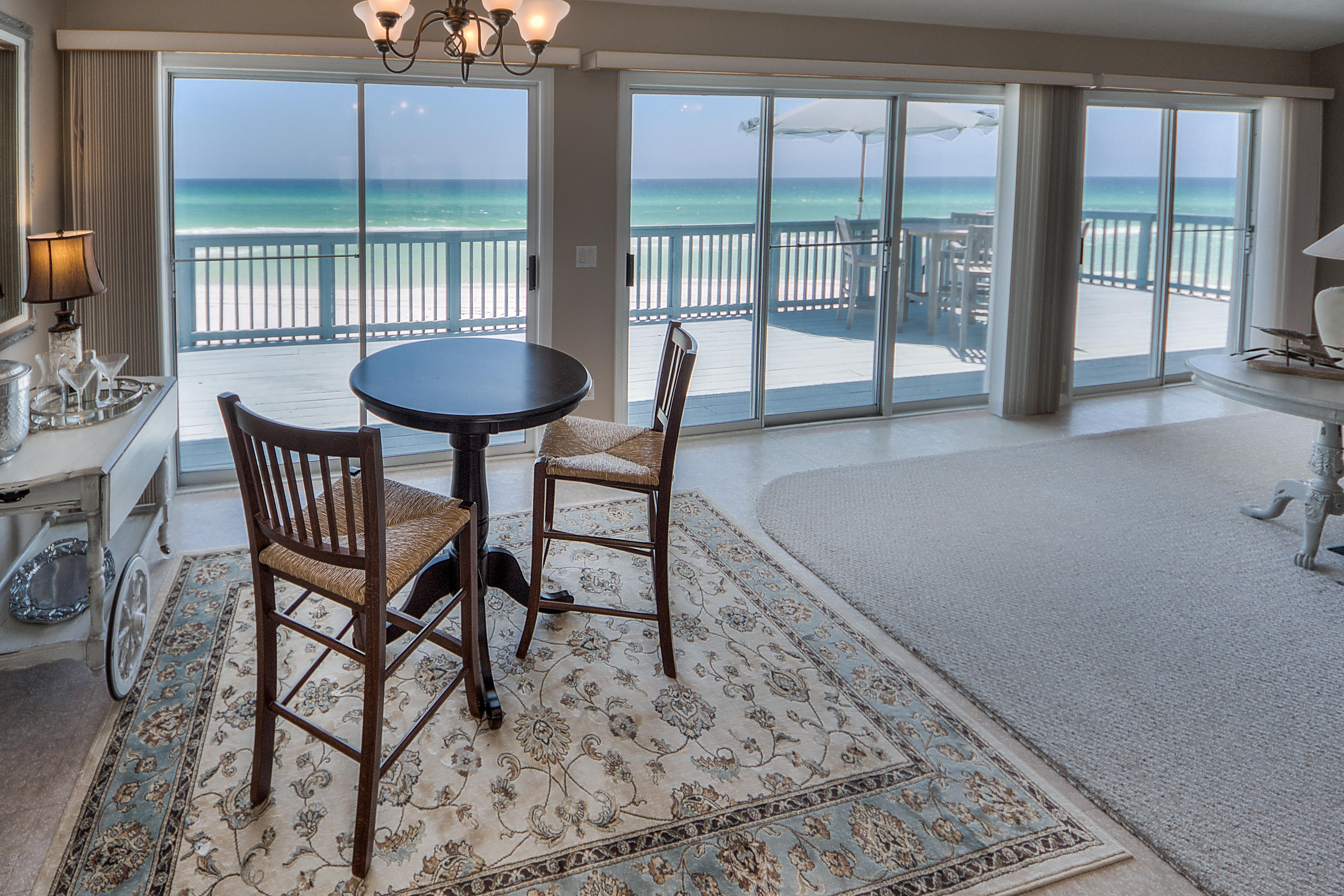 75 Fort Panic Road Santa Rosa Beach, FL 32459 - Photo 10 of 24 a view of a dining room with furniture window and outside view