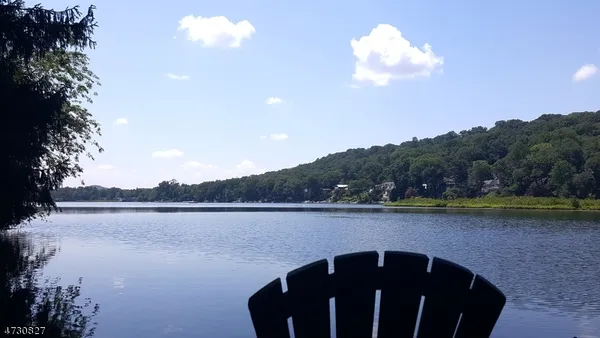 a view of lake from a mountain