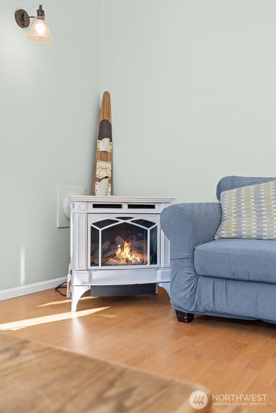 481 Maple Grove Road Port Angeles, WA 98363 - Photo 15 of 40 a living room with furniture and a fireplace
