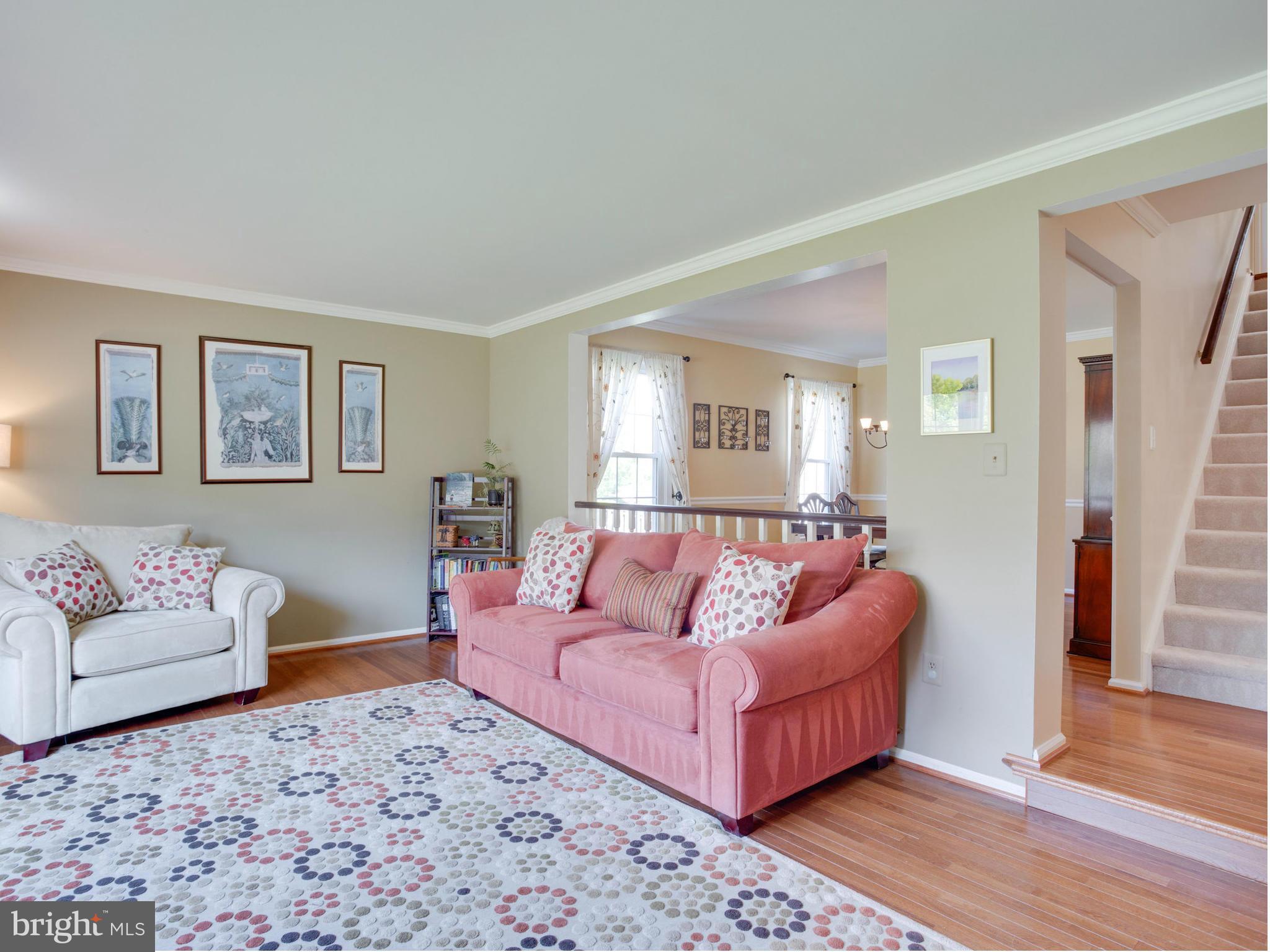 120 Environs Road Sterling, VA 20165 - Photo 6 of 30 Large Living Room Which Opens to Dining Room