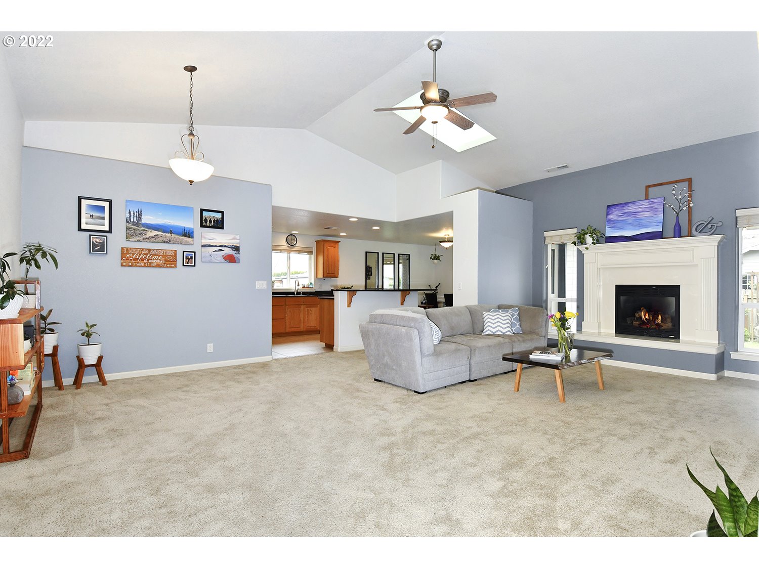 829 T Street Springfield, OR 97477 - Photo 10 of 20 a living room with furniture and a chandelier