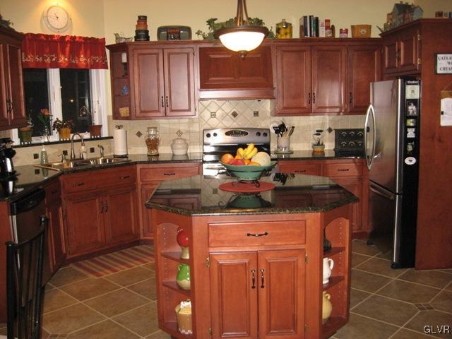 195 West Butternut Road Hellertown, PA 18055 - Photo 10 of 23 a kitchen with stainless steel appliances granite countertop a sink stove and refrigerator
