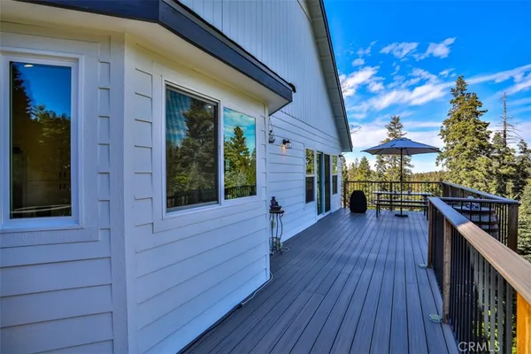 a view of a house with a balcony