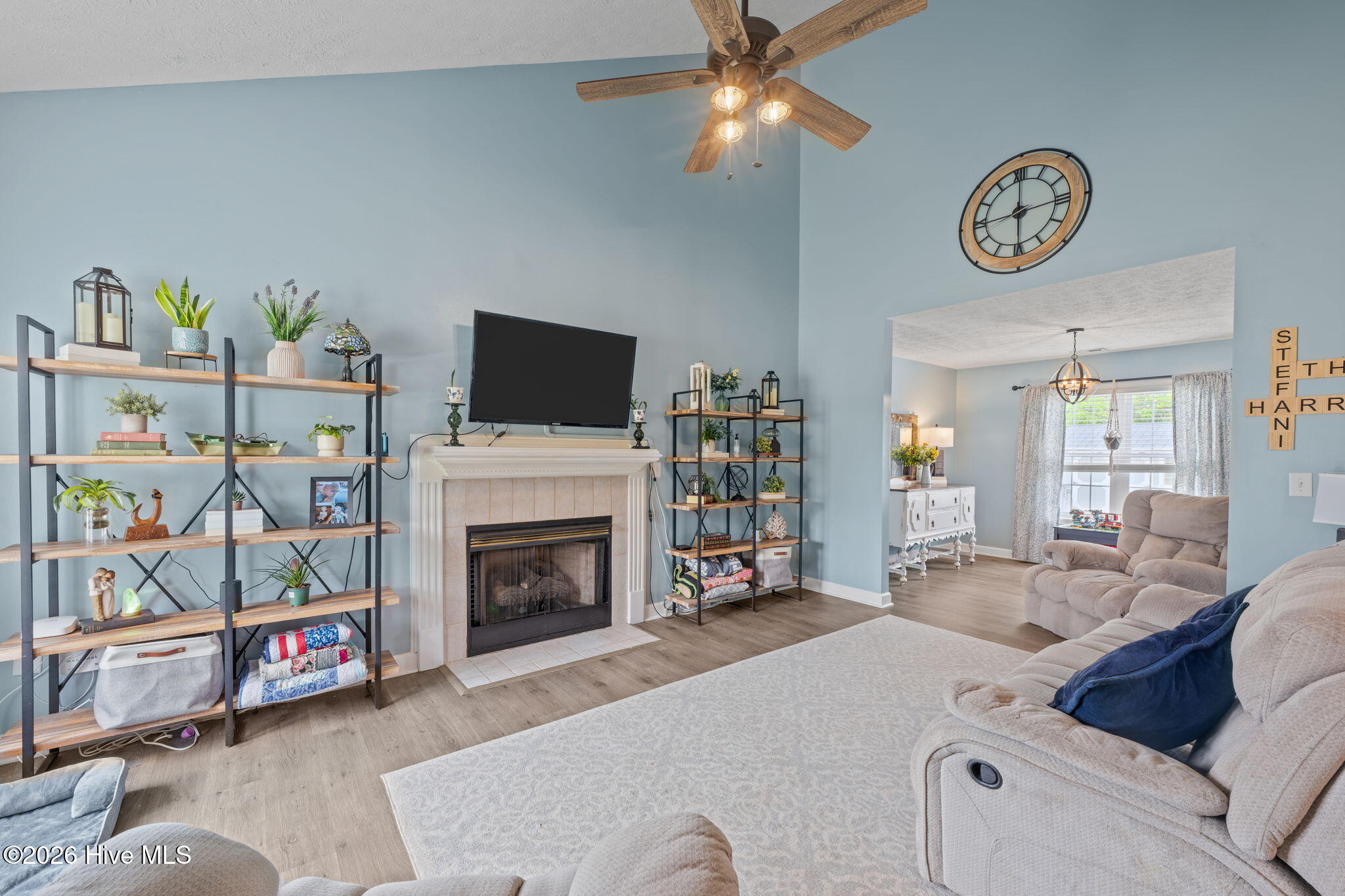 615 Fox Ridge Court Havelock, NC 28532 - Photo 3 of 40 living room with fireplace