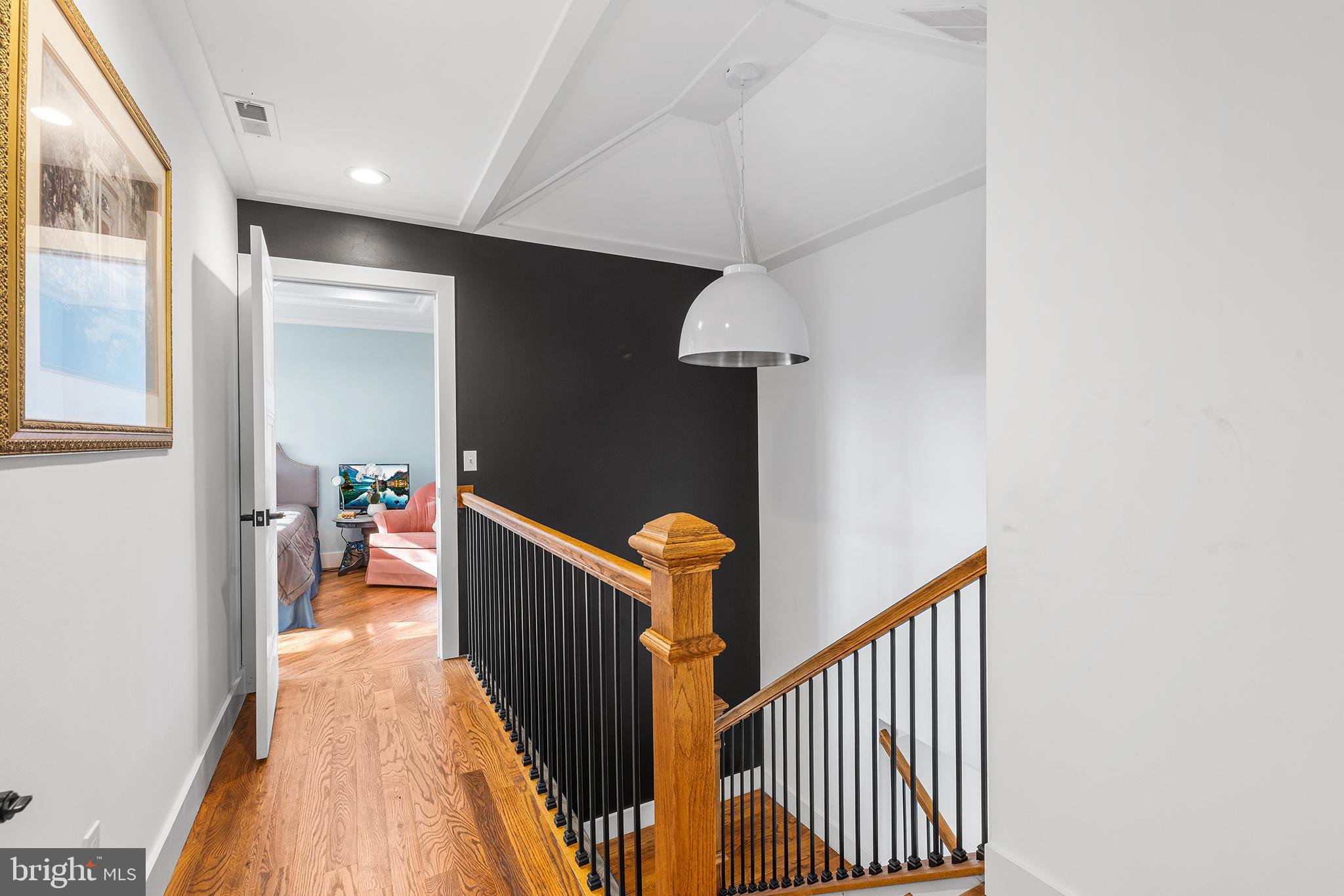 118 Blough Road Fairless Hills, PA 19030 - Photo 18 of 37 a view of a hallway with wooden floor and stairs