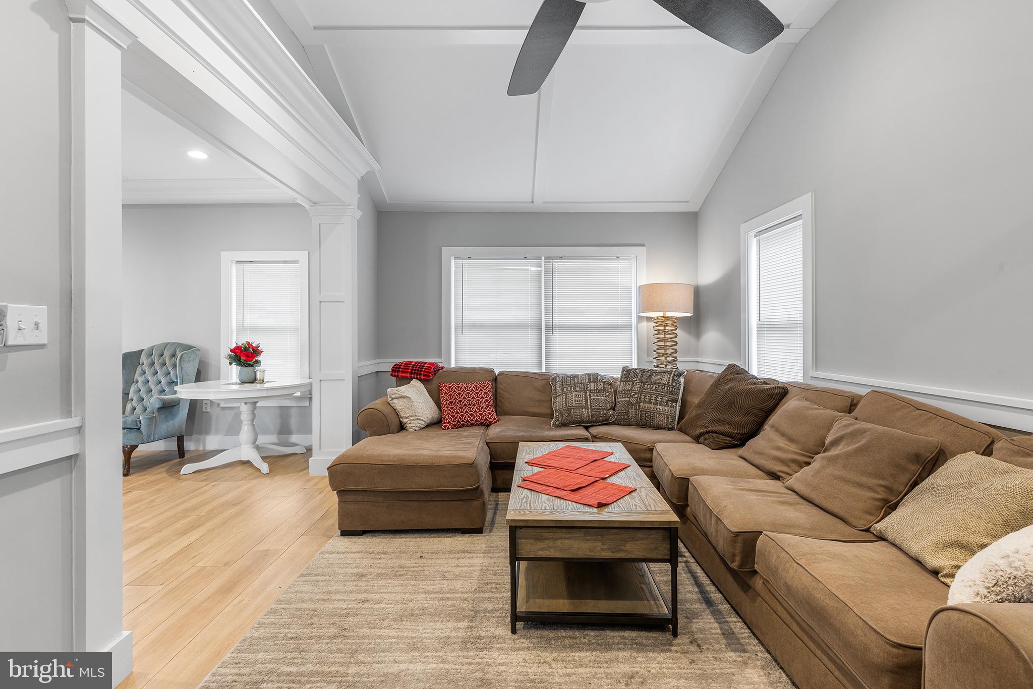 118 Blough Road Fairless Hills, PA 19030 - Photo 5 of 37 a living room with furniture and a wooden floor