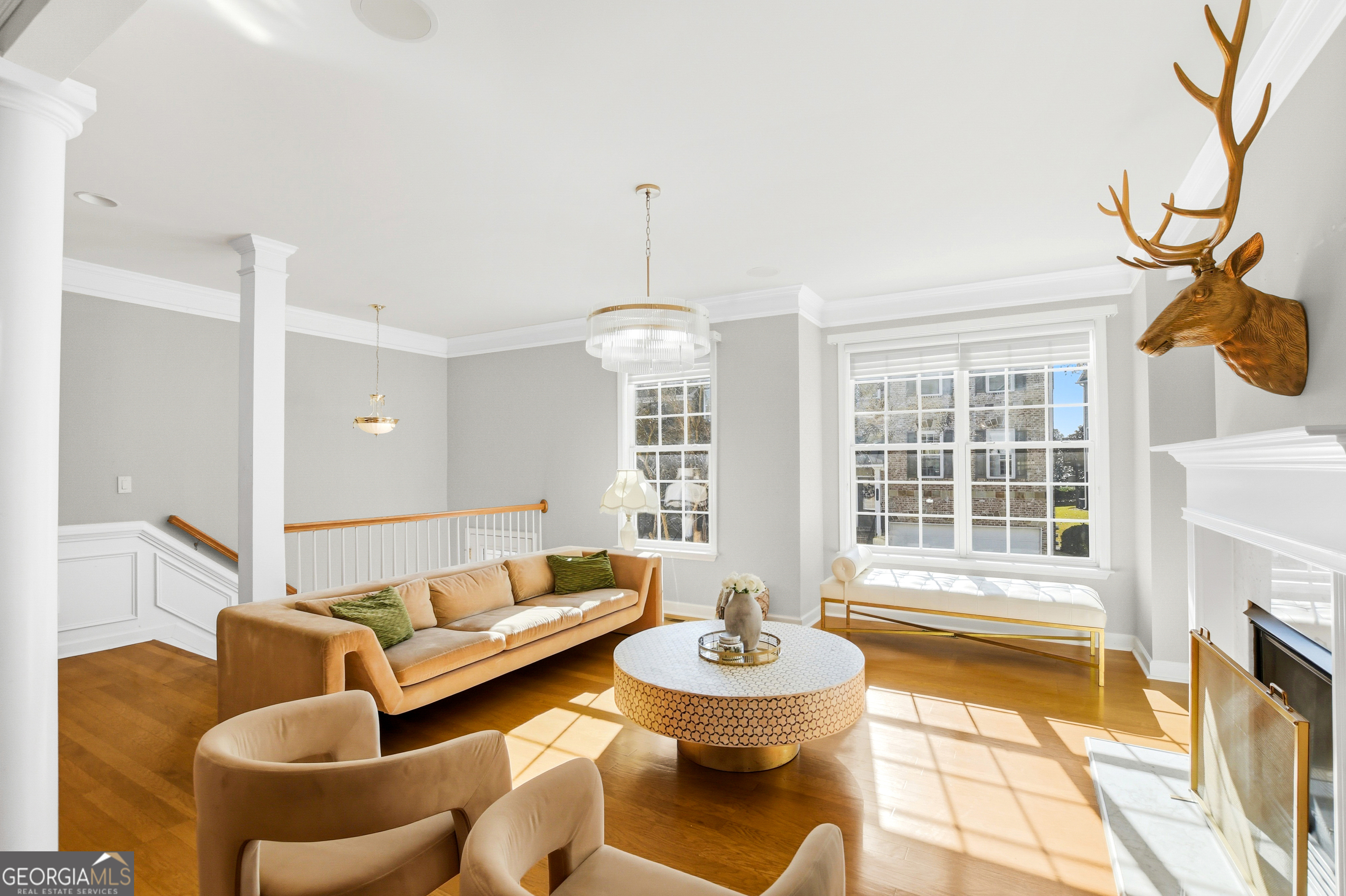 2205 Concordia Way Southeast, Unit 12 Smyrna, GA 30126 - Photo 3 of 25 a living room with furniture and a fireplace