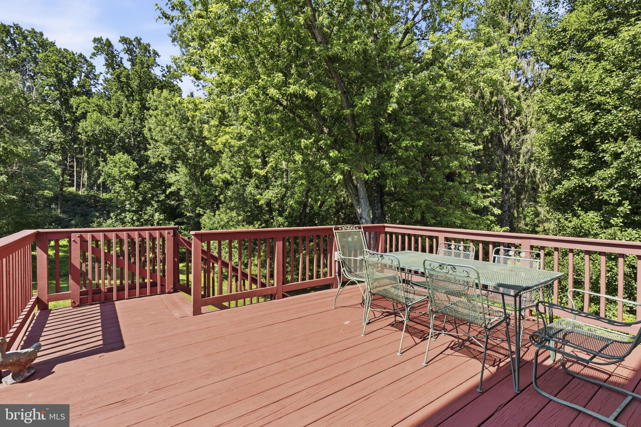 3906 Boxwood Road Jarrettsville, MD 21084 - Photo 33 of 36 Serene deck amidst lush greenery.