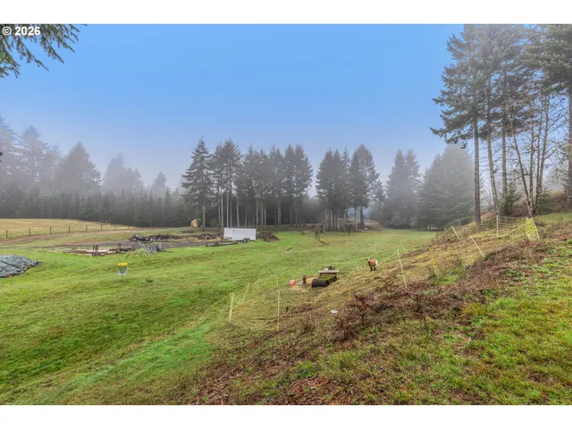 a view of outdoor space with green field