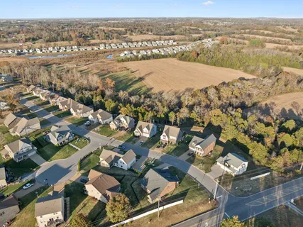 an aerial view of residential building with outdoor space