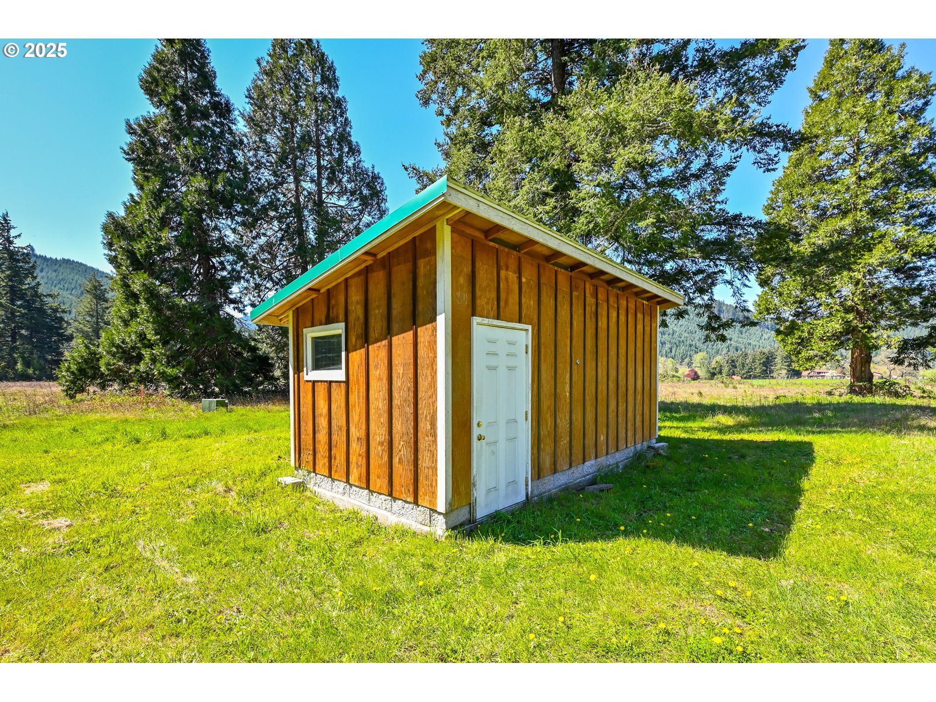 38305 Lower Brice Creek Road Dorena, OR 97434 - Photo 22 of 40 a view of a backyard with a garden