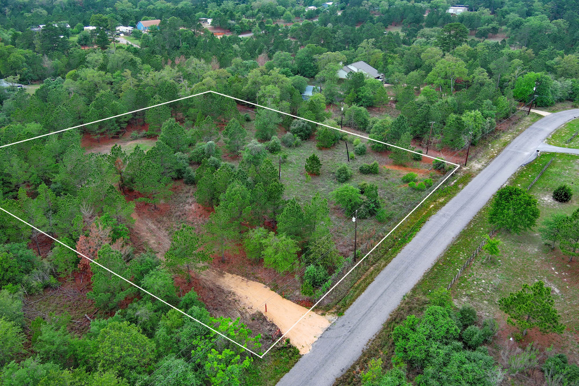 172 Kelley Road East Bastrop, TX 78602 - Photo 1 of 26 a view of a yard from a balcony