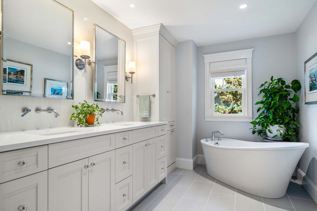 29 Royce Road Newton, MA 02459 - Photo 19 of 38 a view of a bathtub in a bathroom