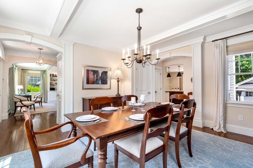 29 Royce Road Newton, MA 02459 - Photo 8 of 38 a view of a dining room with furniture