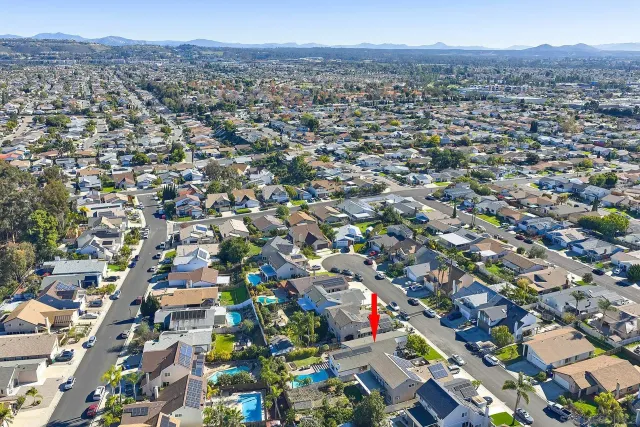 an aerial view of a city