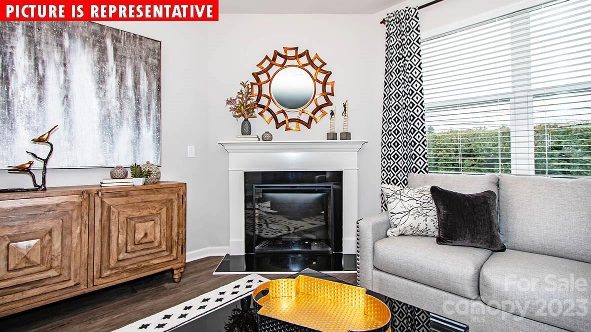 2147 Vanderlyn Street Monroe, NC 28112 - Photo 11 of 22 a living room with furniture a fireplace and a window