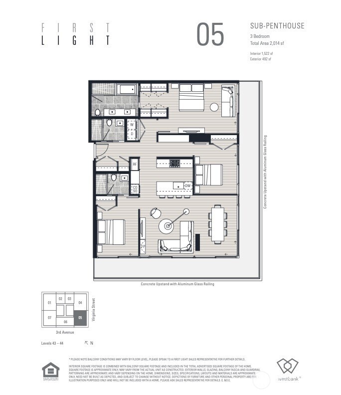 300 Virginia Street, Unit 4405 Seattle, WA 98101 - Photo 13 of 13 a picture of a bench in front of a wall
