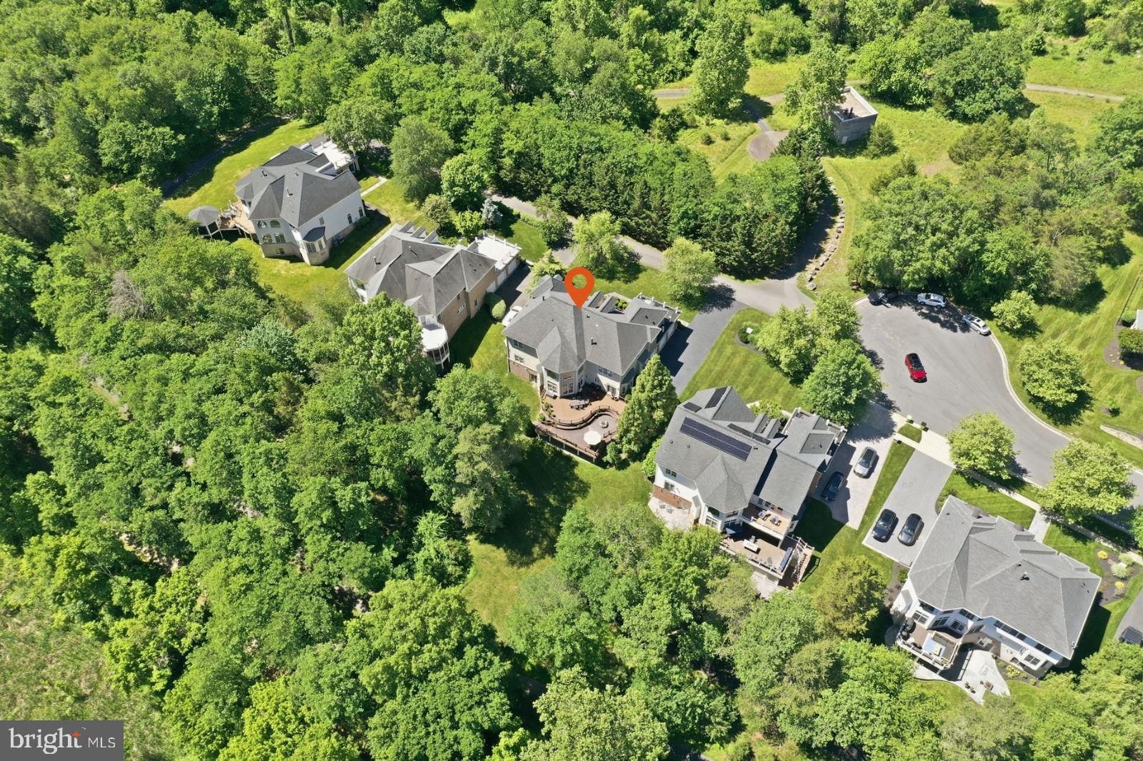 18856 Ridgeback Court Leesburg, VA 20176 - Photo 16 of 29 Aerial view of the private wooded homesite