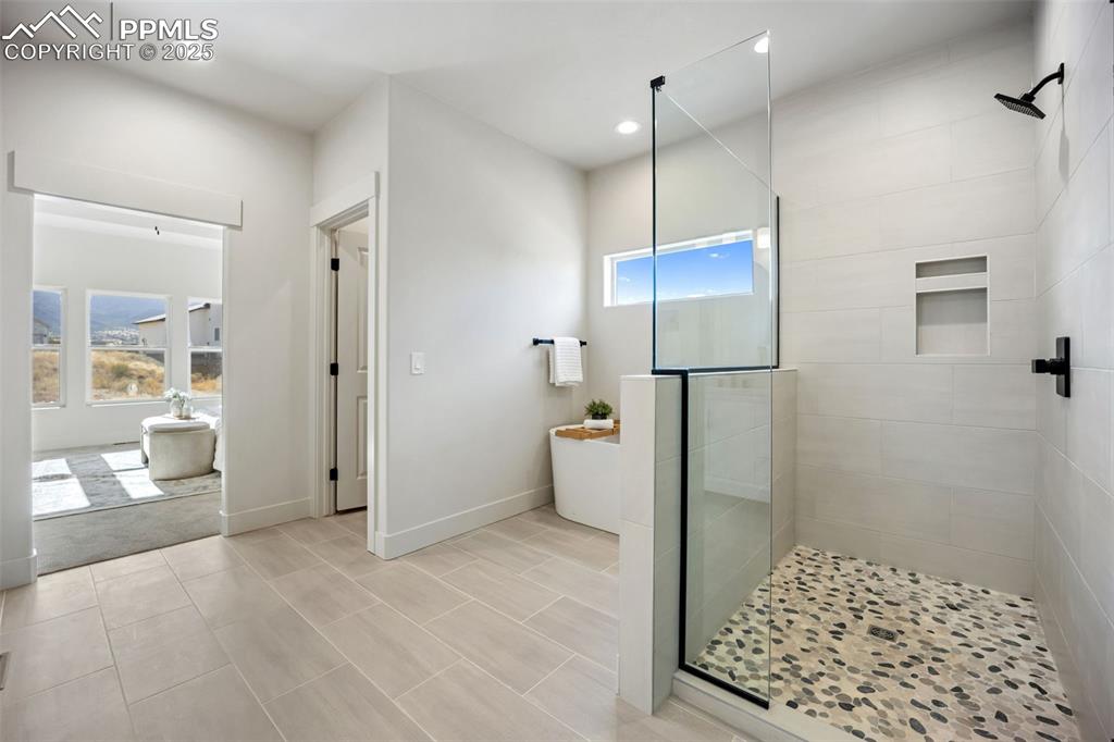 442 Gold Canyon Road Canon City, CO 81212 - Photo 17 of 38 a bathroom with a shower and a toilet