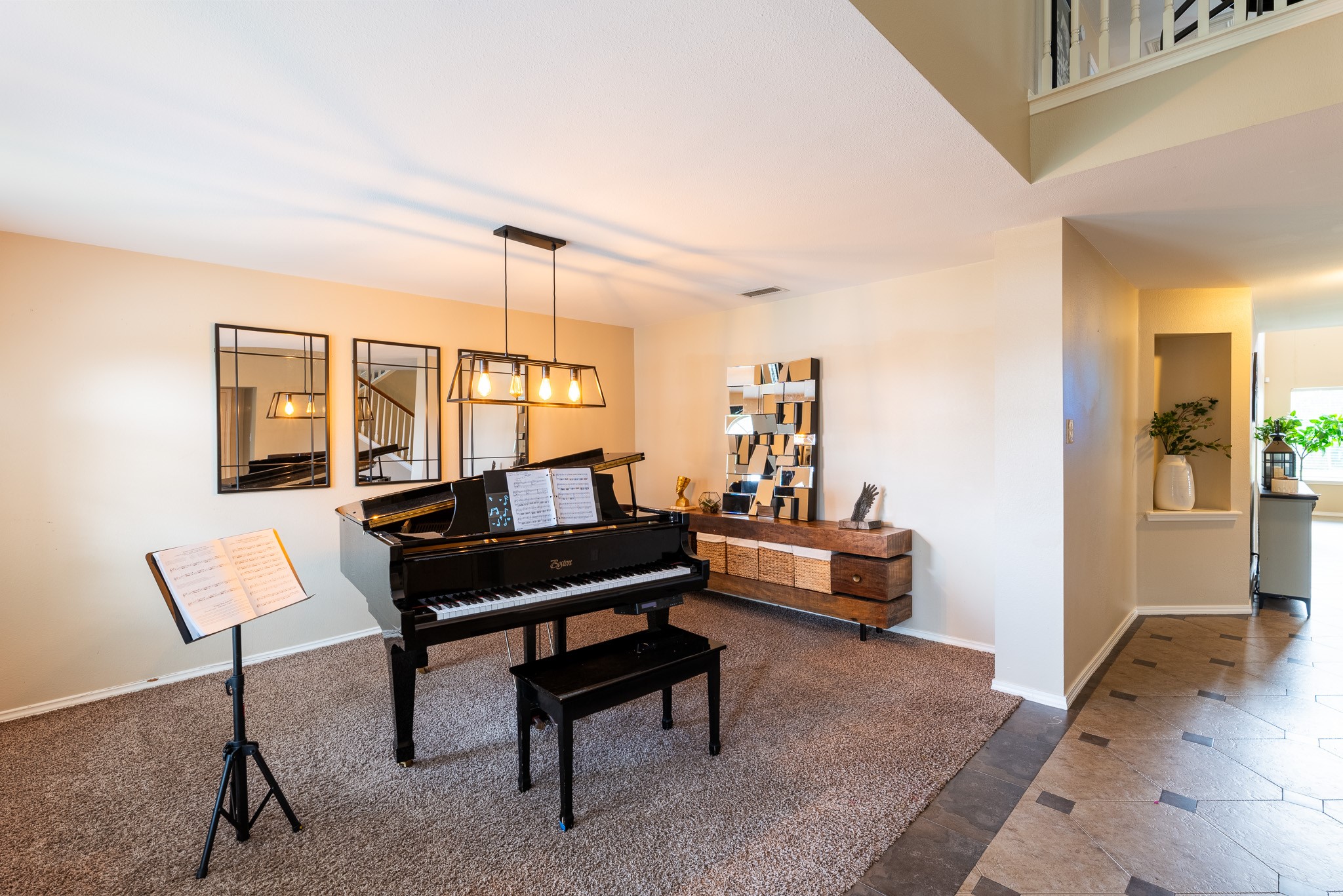 17323 Dakota Ridge Drive Houston, TX 77095 - Photo 5 of 25 a living room with furniture and a wooden floor