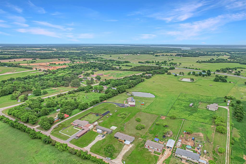 a view of a city with an ocean