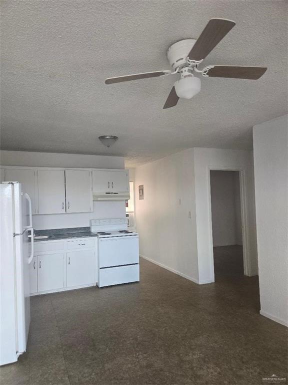 306 East Roberts Avenue Donna, TX 78537 - Photo 4 of 8 Kitchen with white appliances and white cabinets