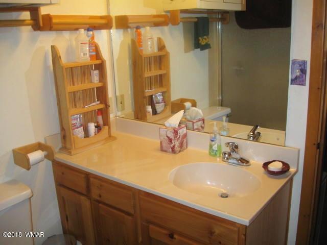 4 County Road Greer, AZ 85927 - Photo 17 of 24 a bathroom with a sink and a mirror