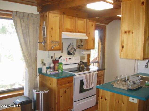4 County Road Greer, AZ 85927 - Photo 10 of 24 a kitchen with a sink stove and cabinets