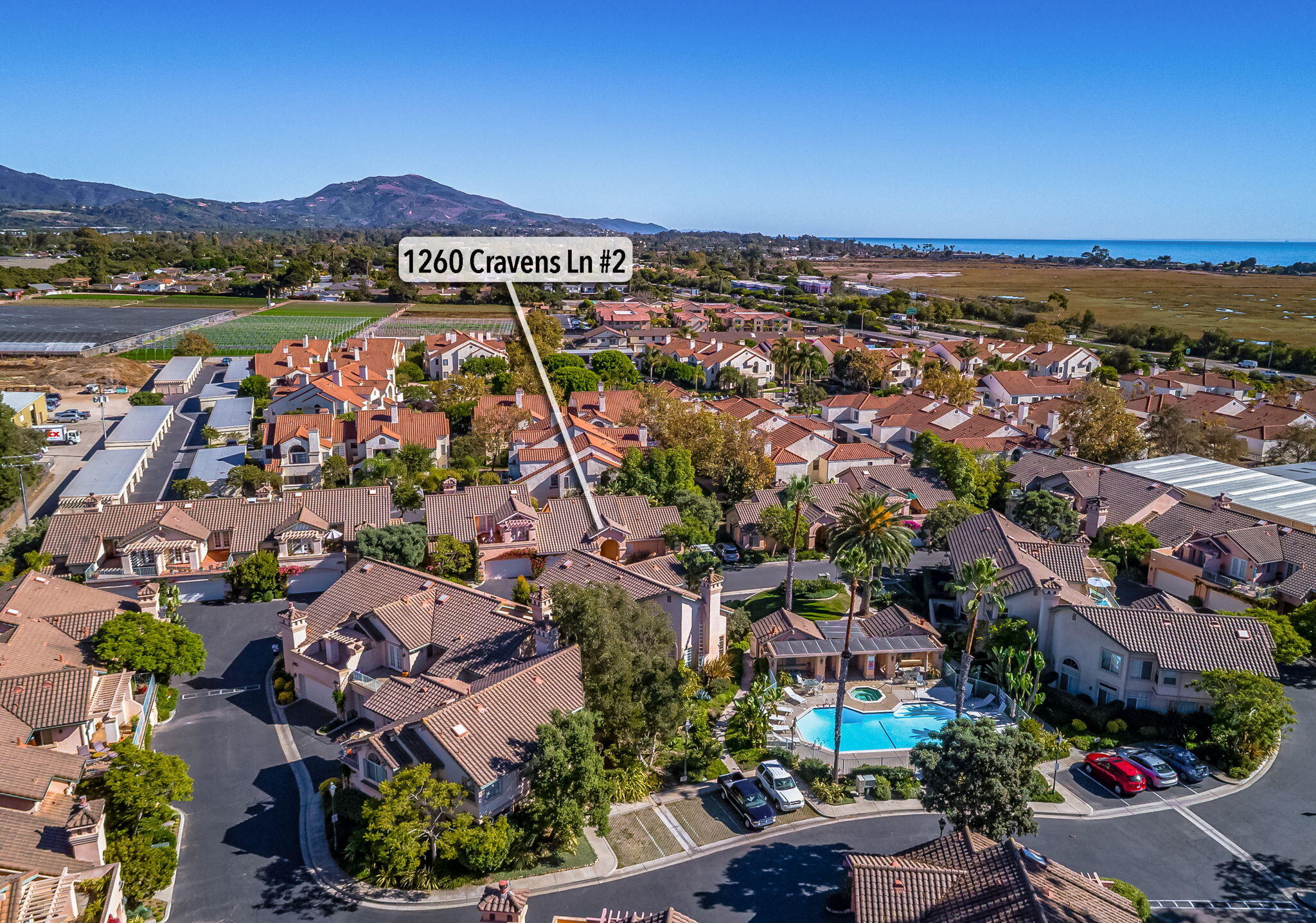1260 Cravens Lane, Unit 2 Carpinteria, CA 93013 - Photo 22 of 23 an aerial view of multiple house
