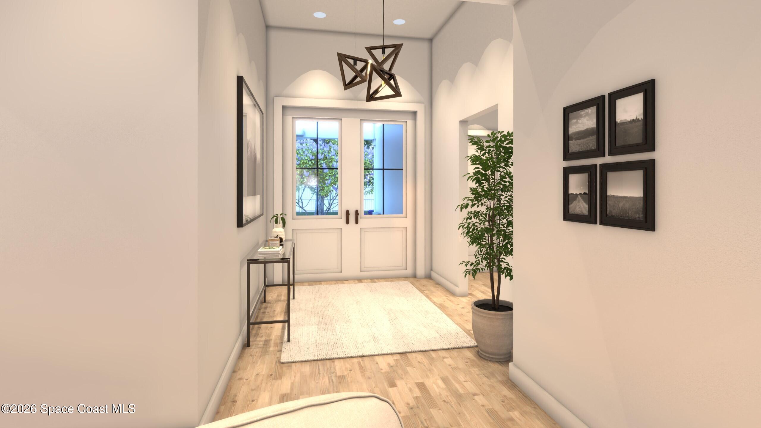 1850 Viburnum Road Northwest Palm Bay, FL 32907 - Photo 8 of 15 an empty room with windows