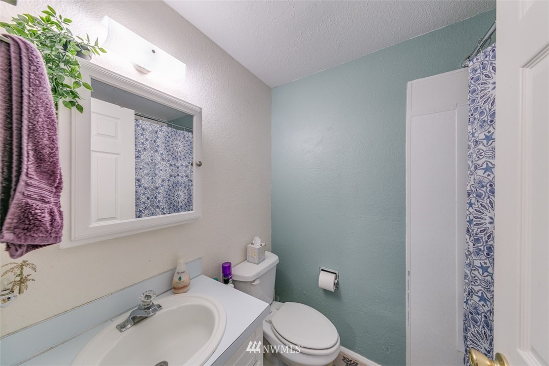 511 Terra Eden Street Forks, WA 98331 - Photo 14 of 21 a bathroom with a sink a toilet and a mirror