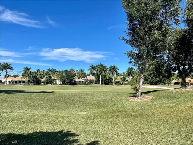 a view of a water with an outdoor space