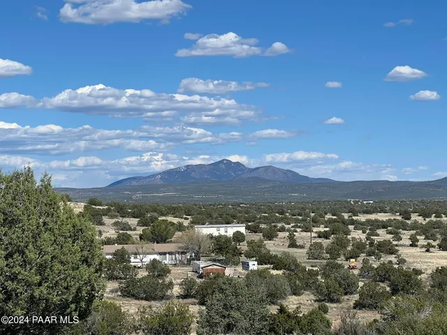 a view of city and mountain