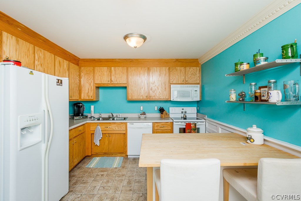 8398 Rowanty Road Carson, VA 23830 - Photo 8 of 34 a kitchen with stainless steel appliances granite countertop a sink a refrigerator and a stove