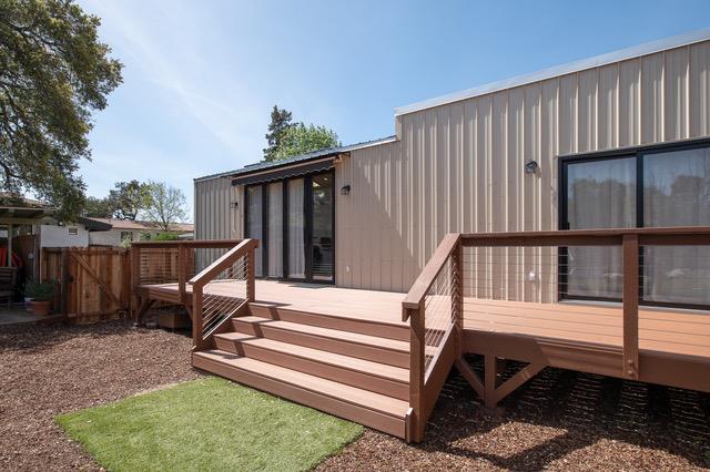 207 North Montgomery Street Ojai, CA 93023 - Photo 3 of 11 a view of outdoor space with deck and a garden