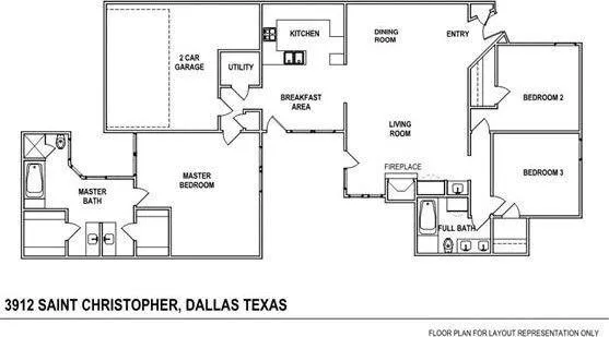 $351,000 | 3912 St Christopher Lane, Dallas, TX 75287