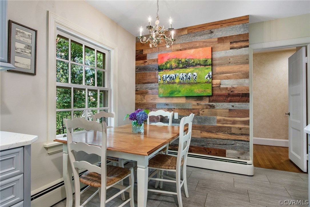 8015 Thom Road Henrico, VA 23229 - Photo 16 of 50 a view of a dining room with furniture window and outside view