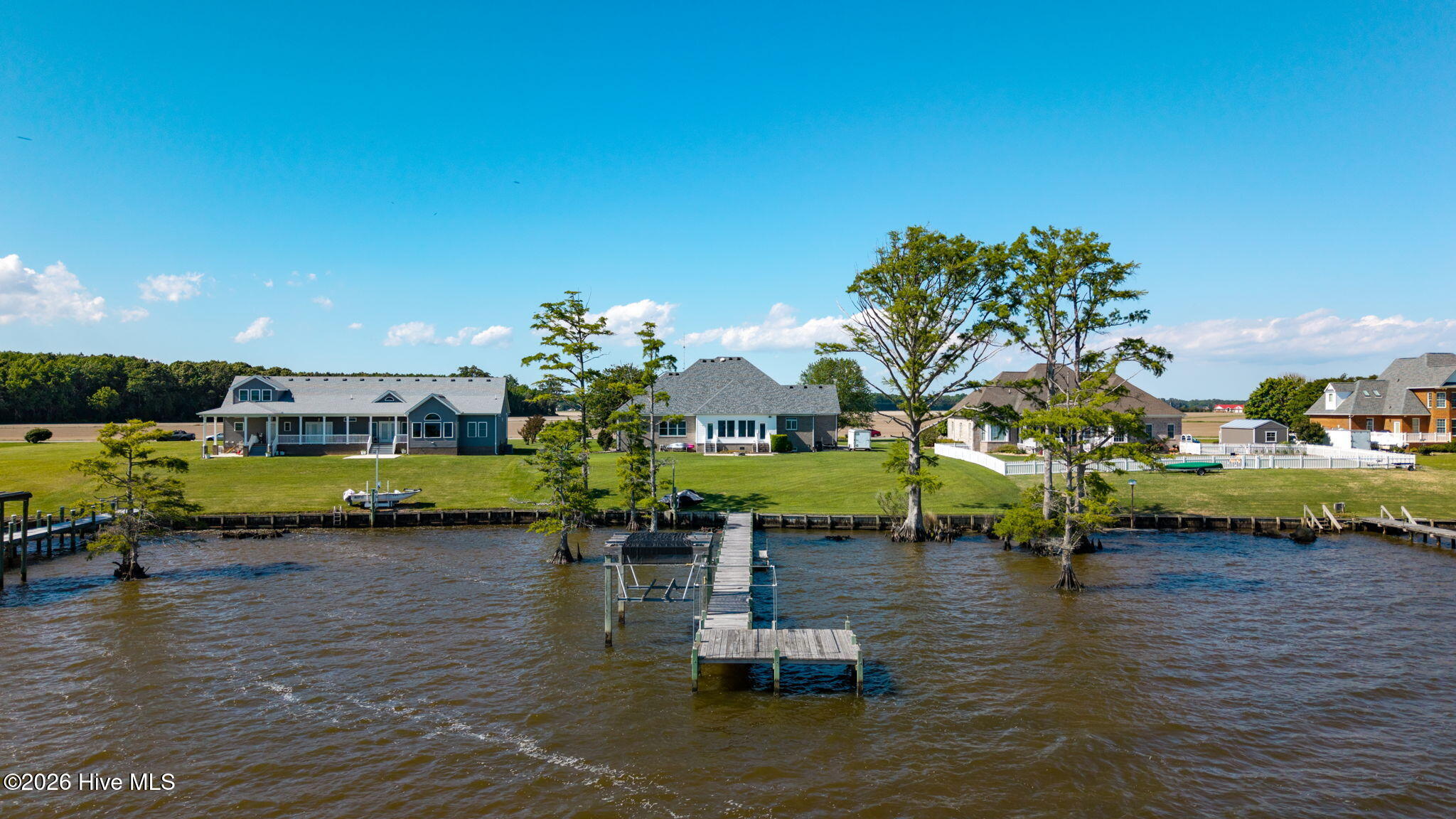 262 Ainsley Road Hertford, NC 27944 - Photo 62 of 77 6-web-or-mls-Dock View- From River Shot